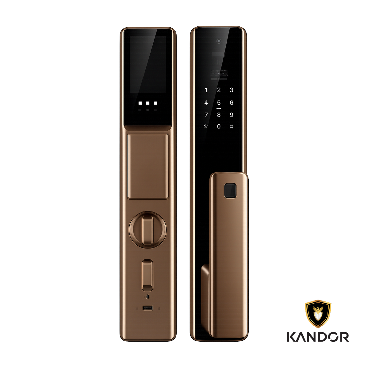 Khóa Cửa Gỗ FaceID Camera Kính CL Kandor G10ID